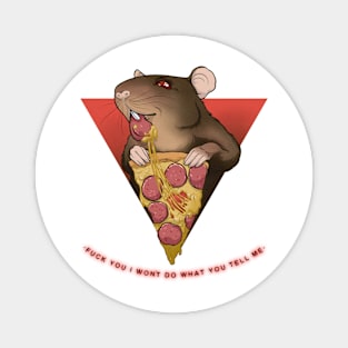 Pizza Rat Magnet